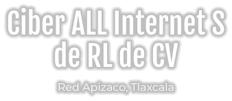 Ciber ALL Internet S de RL de CV Red Apizaco, Tlaxcala